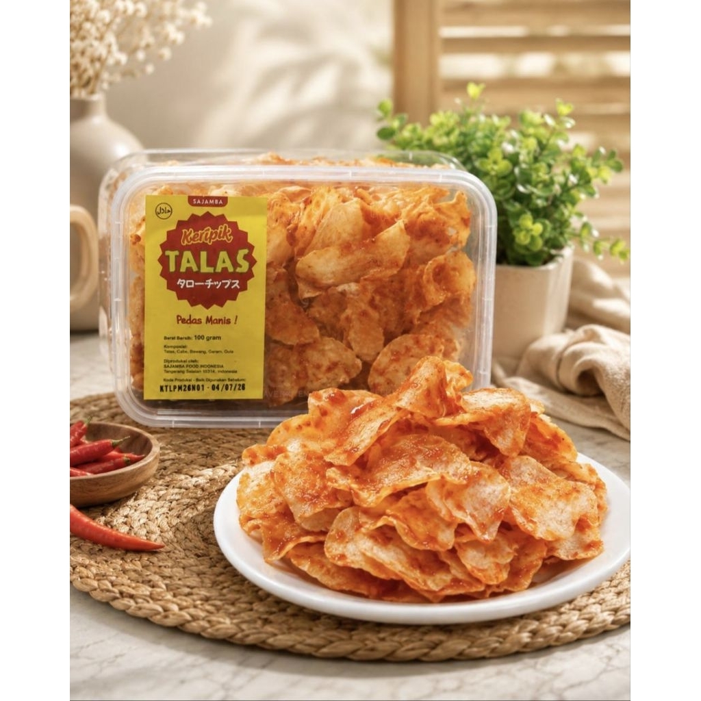 Keripik Talas Pedas Manis