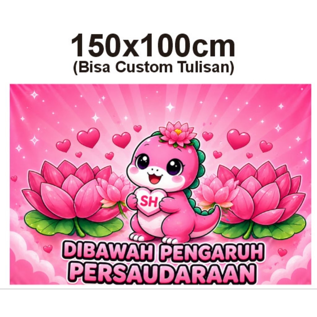 bendera SH Terate 150x100cm bisa custom tulisan