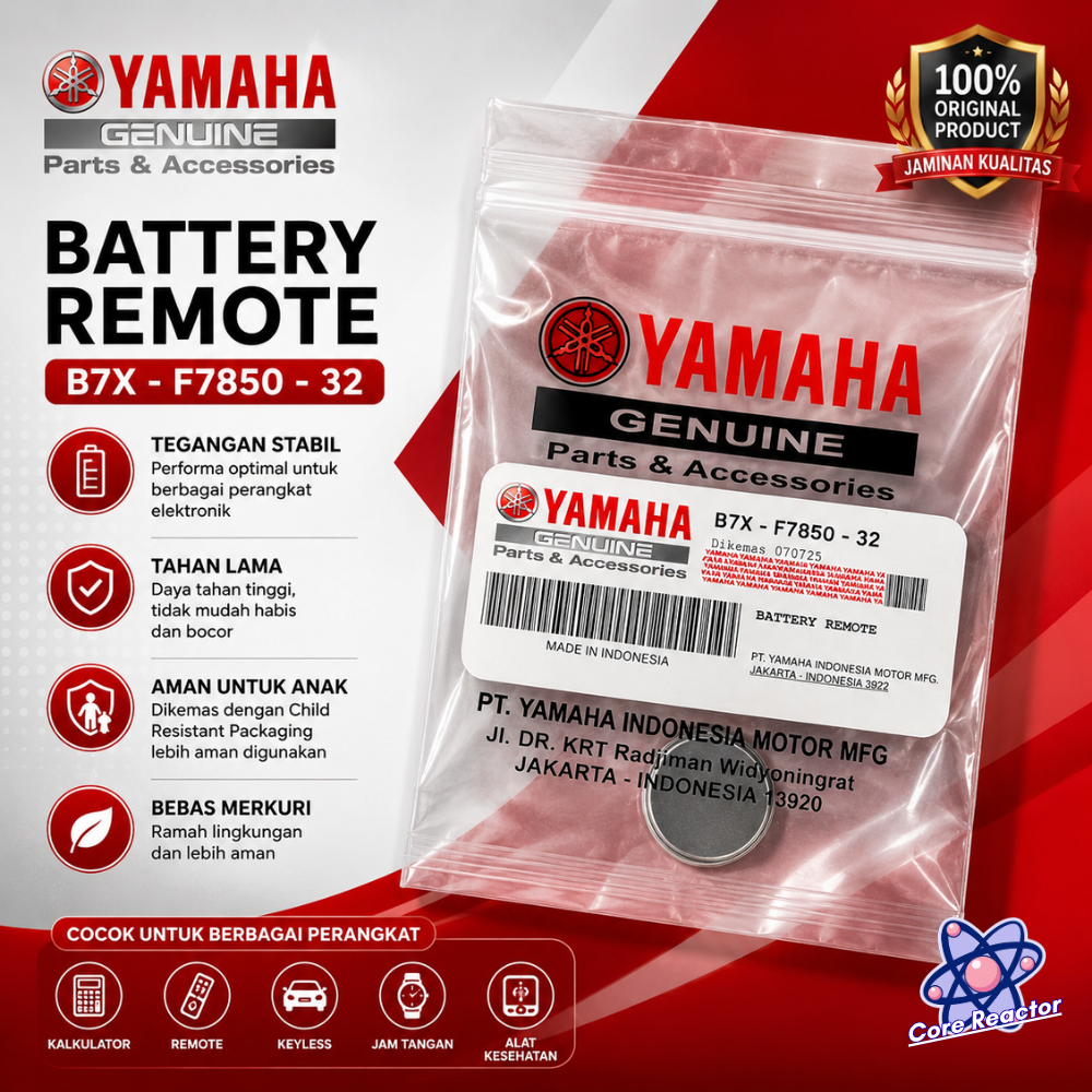 Baterai (Yamaha) Remote Kunci Aerox Nmax Filano Fazio