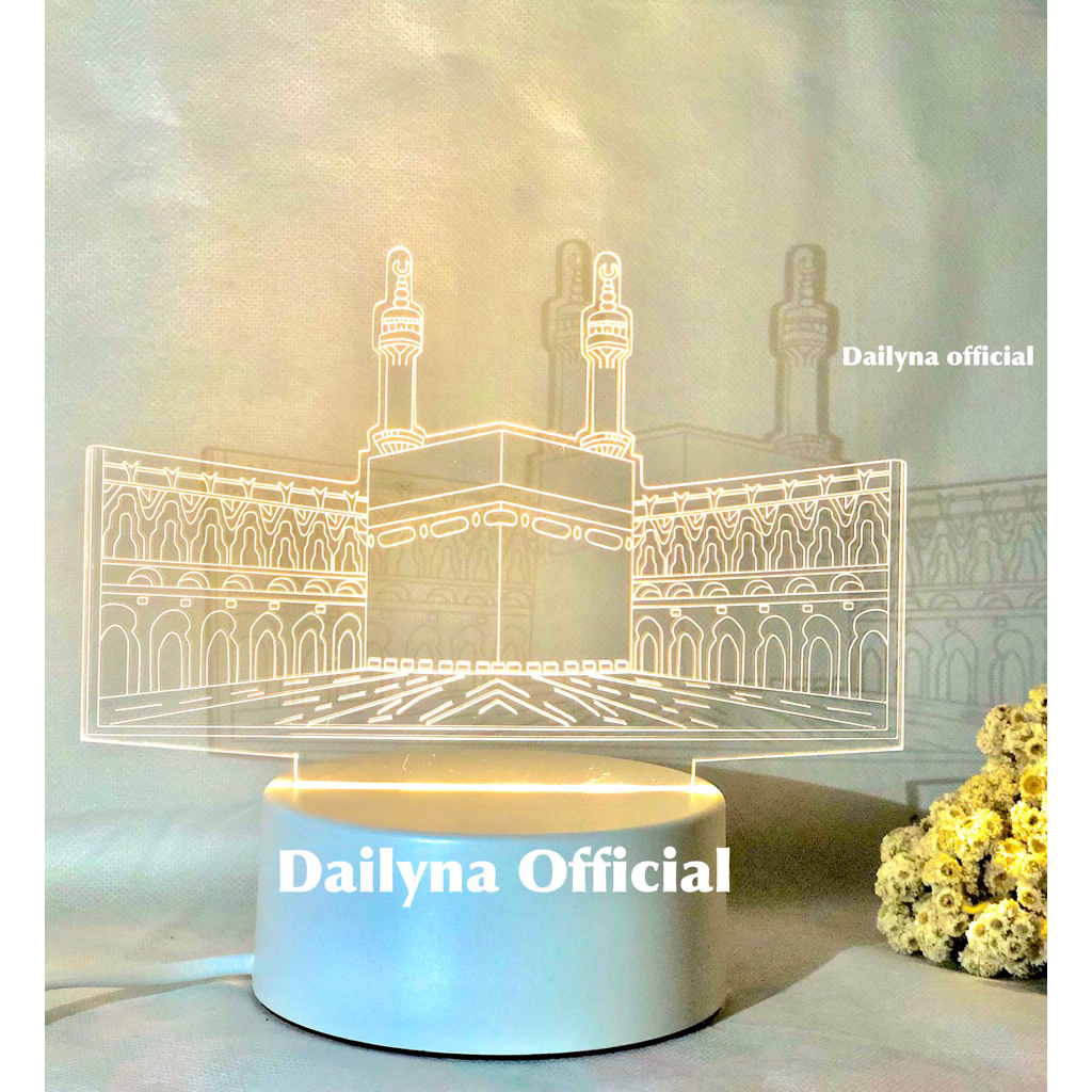 (COD) LAMPU LED 3D AESTETICH MURAH (kakbah) LAMPU HIAS KAMAR TIDUR LAMPU KADO ULANG TAHUN TEMAN ATAU