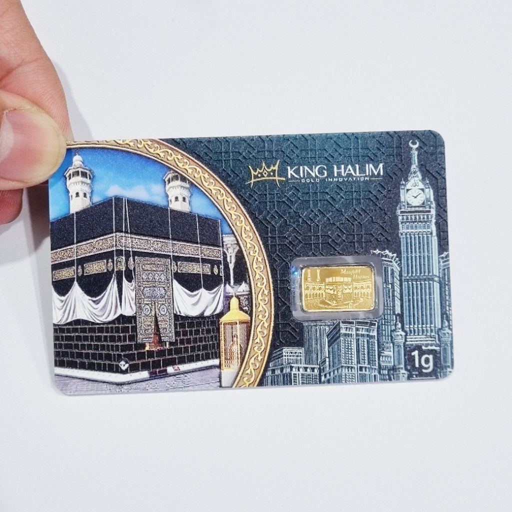 Logam Mulia KING HALIM 1 Gram Emas Murni 99.99% Kakbah