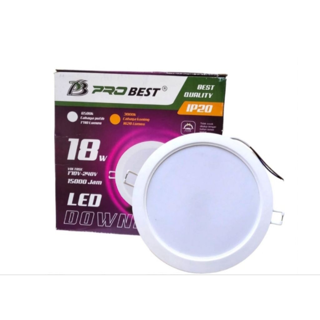 Probest Lampu Tanam Led Downlight 18 Watt