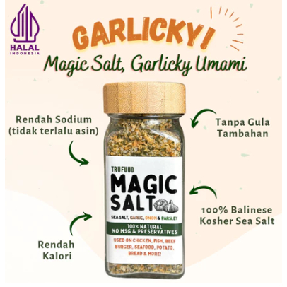 Bumbu Marinasi Halal Dapur Bawang Putih Bubuk Umami Asin Gurih No MSG No Preservative Pretzel Powder