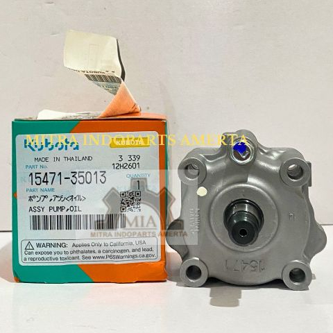 POMPA OLI,OIL PUMP L3608 L4400 KUBOTA 15471-35013 GENUINE