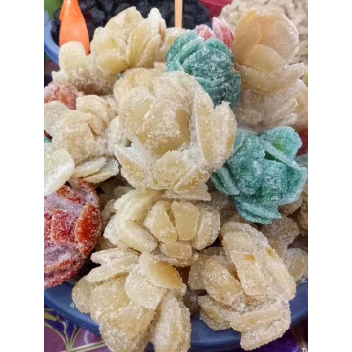MANISAN PALA KERING 500GR / MANISAN PALA KERING PUTIH - HIJAU / PALA KERING SUPER