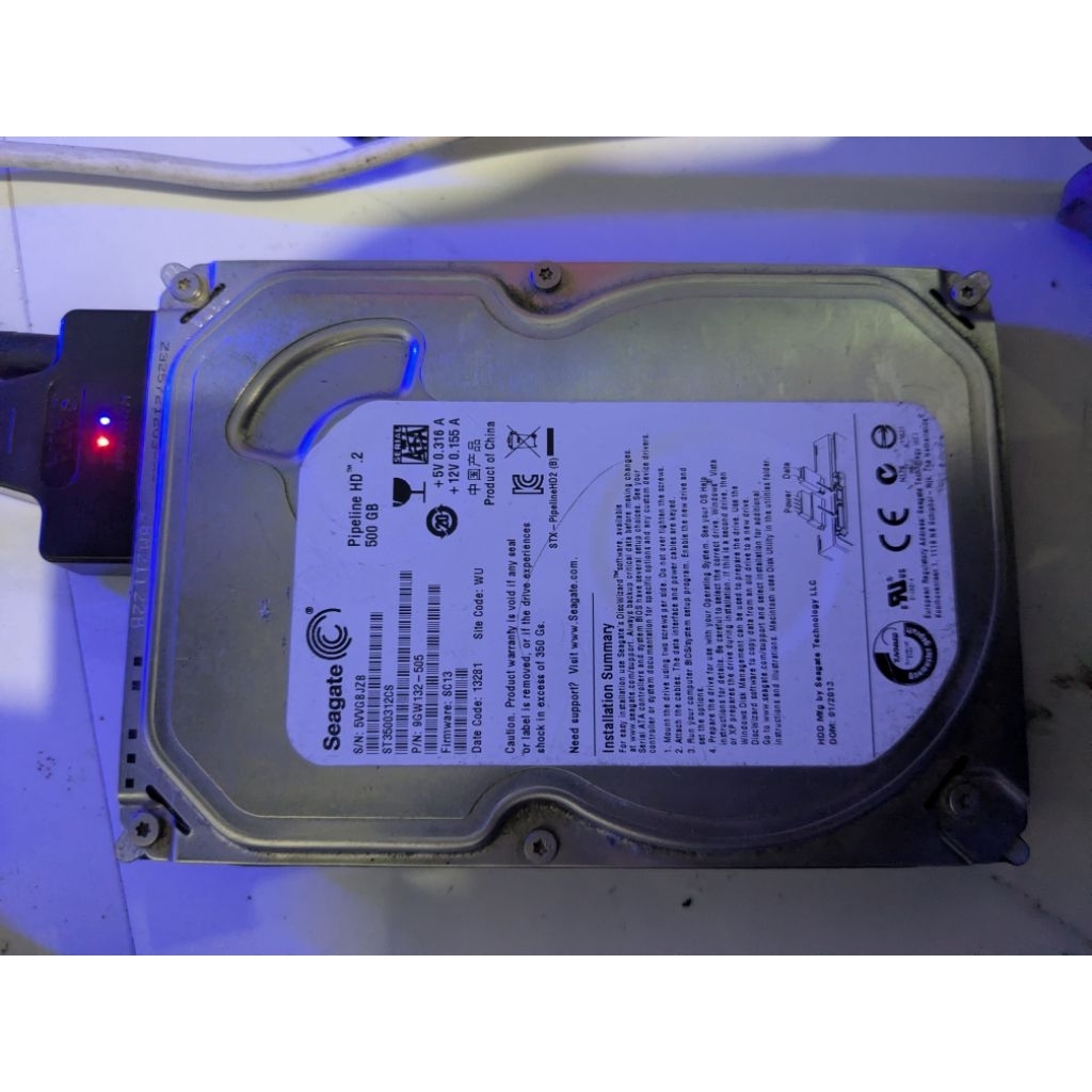 Hardisk Seagate Pipeline 500GB 3'5