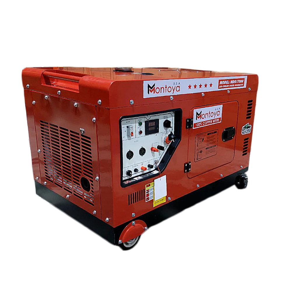 Genset Silent 15 KVA 12 KW 1 PHASE SOLAR Montoya 15 kva 1 phase MDG 17000