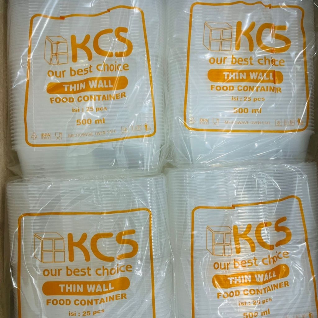 Thinwall Bening Merk KCS 500ml isi 25 pcs