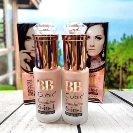 Cubic BB Foundation 6in1 Waterproof Foundation / Alas Bedak