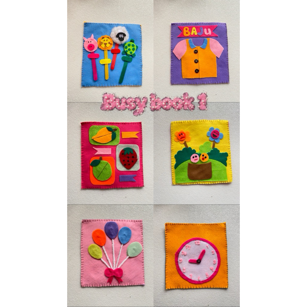 busy book - kain flanel