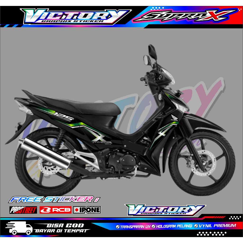 STRIPING VARIASI HONDA SUPRA X 125 OLD / STICKER LIST MOTOR SUPRA X 125 OLD