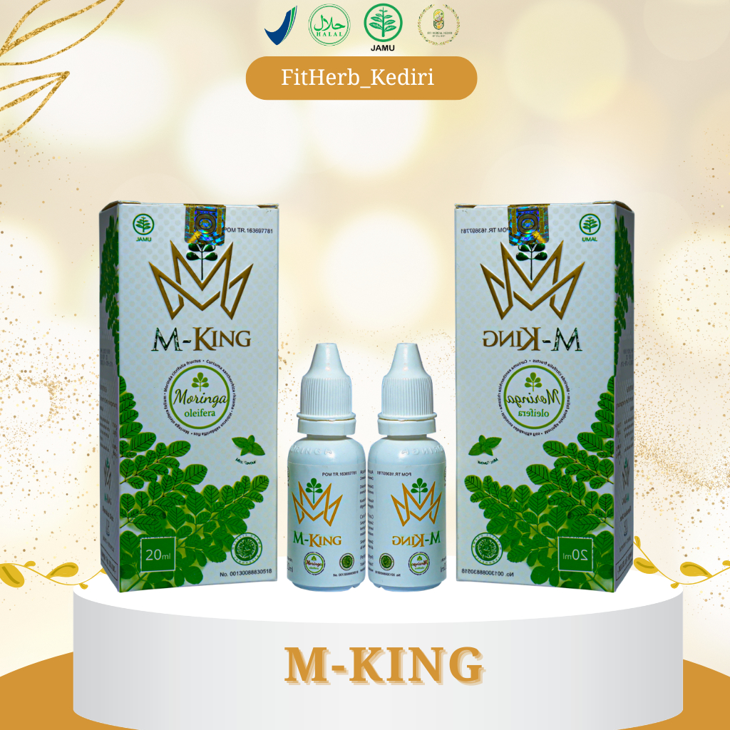 M-KING Tetes Herbal Premium – Rajanya Jamu Tetes Indonesia (Bantu Atasi Stroke, Diabetes, Kolesterol