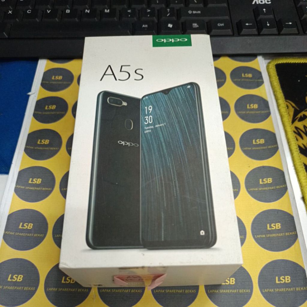 DUS BOX/KOTAK HANDPHONE OPPO A5S ORIGINAL BEKAS