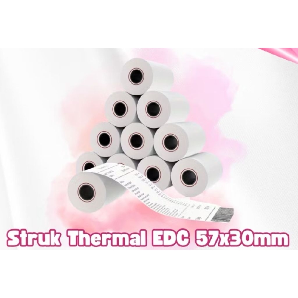 KERTAS THERMAL ukuran 57/58mm×30mm kertas label resi