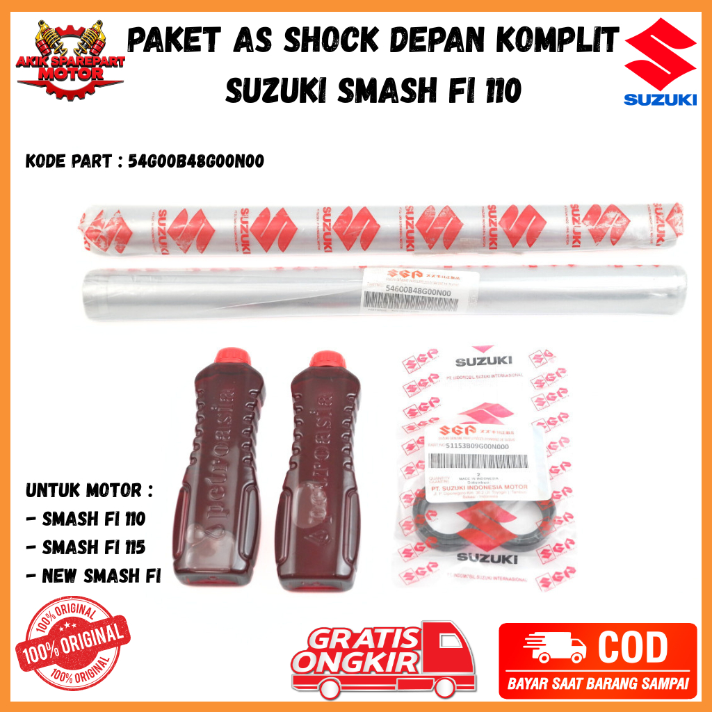 as sok smash fi - sok depan smas baru dan lama Smash Fi 110 - 115 KLIP - 54G00B48G00N00 Original aki