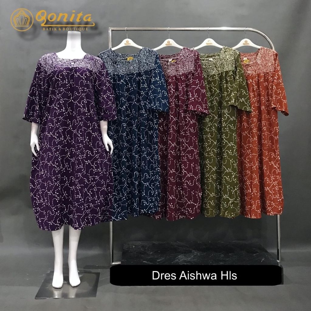 Dress qonita//daster qonita//batik qonita//batik pekalongan ori