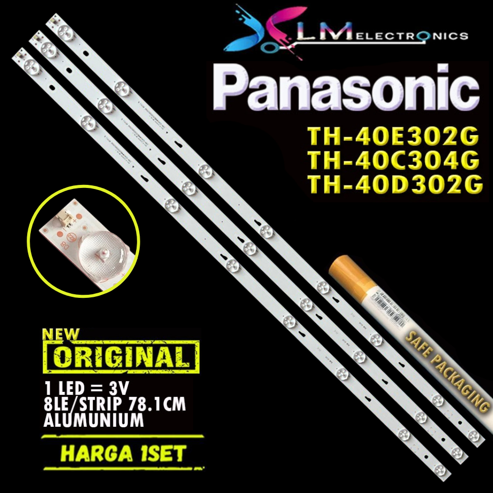 LAMPU LED BACKLIGHT PANASONIC PANASONIK TH-40E302G TH-40C304G TH-40D302G CRH-ES40WWB303008035ADREV1.