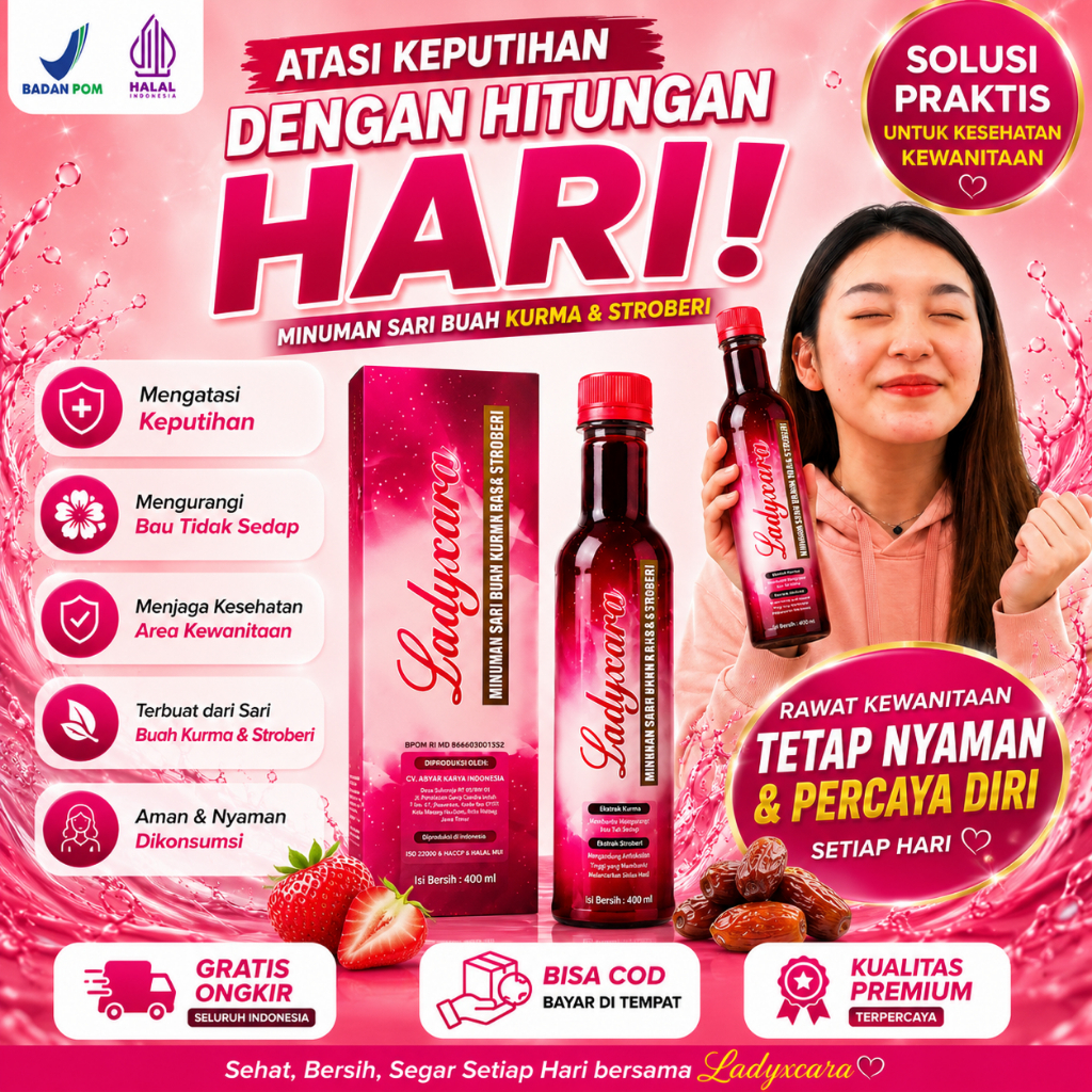 Ladyxara Sarikurma 400ml Untuk menjaga area kewanitaanmu sudah BOPM dan HALAL