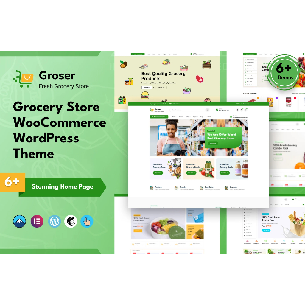 Groser - Tema Wordpress Toko Online Woocommerce Grocery Store