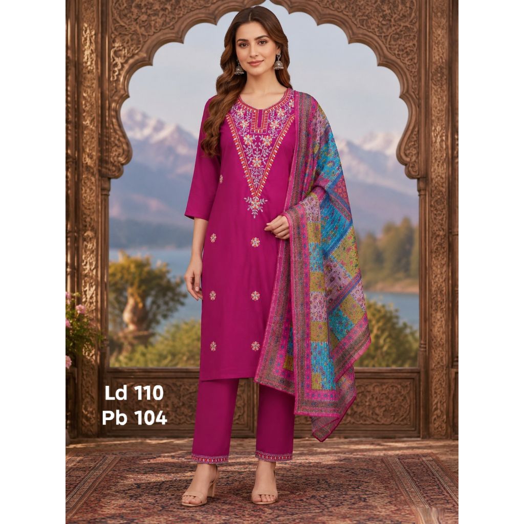 Baju india Kurti Kurta wanita katun set celana Palazzo Pesta Bollywood