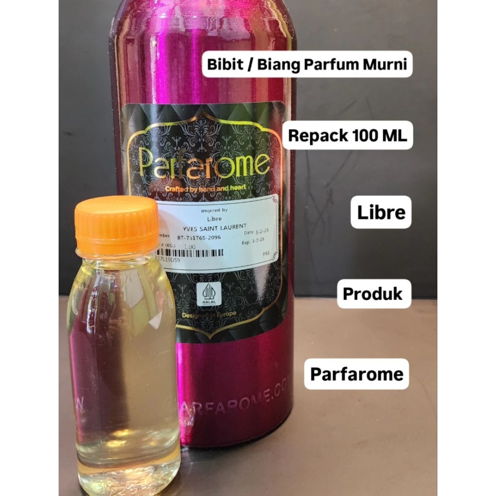 Bibit / Biang Parfum Murni Libre / Ysl Libr* Packing 100 Ml Produk Macbrame