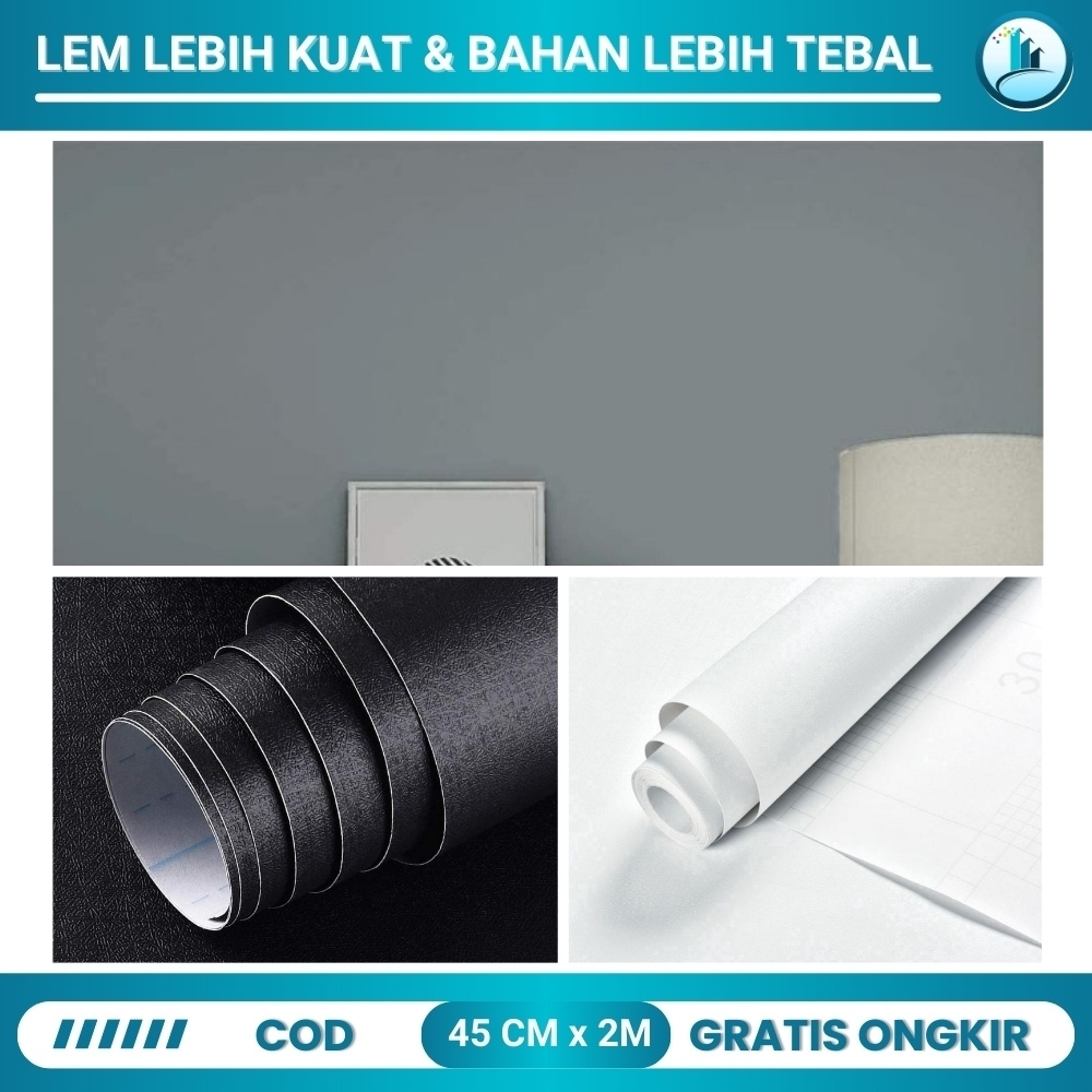 Wallpaper Dinding Polos Sticker Dinding Kamar Tidur Wallpaper Sticker Dinding Motif Polos 1 Meter