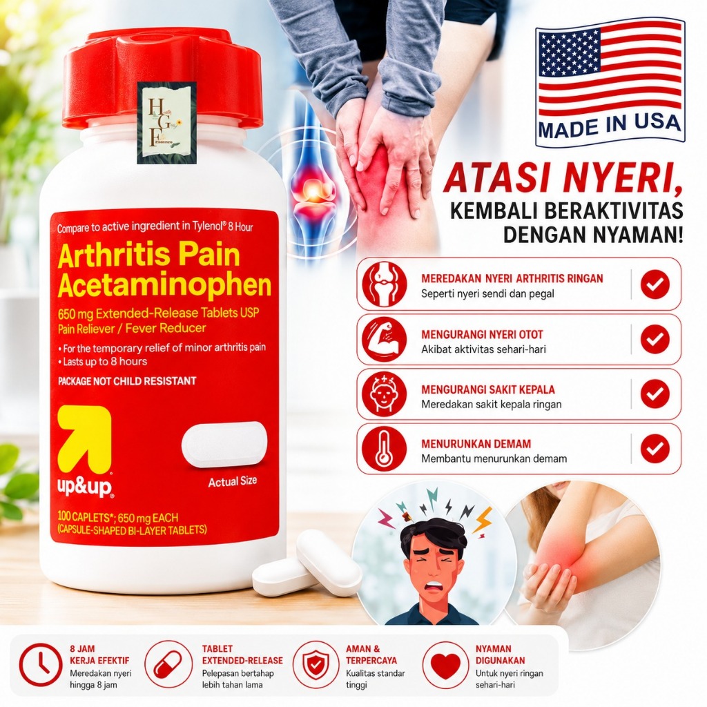 up&up Arthritis Pain Acetaminophen 650 mg Extended-Release tablets USP pain reliever / fever reducer