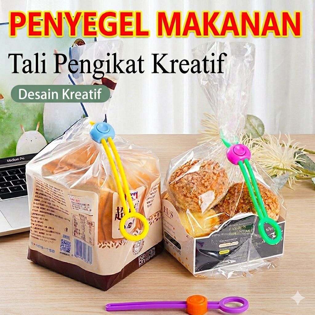 Tali pengikat penyegel makanan, snack, atau plastik roti