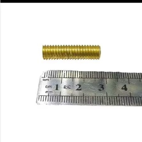Sok Drat baut 12 ke 10 BAHAN KUNINGAN. bosh Ulir M8xM6-27mm.