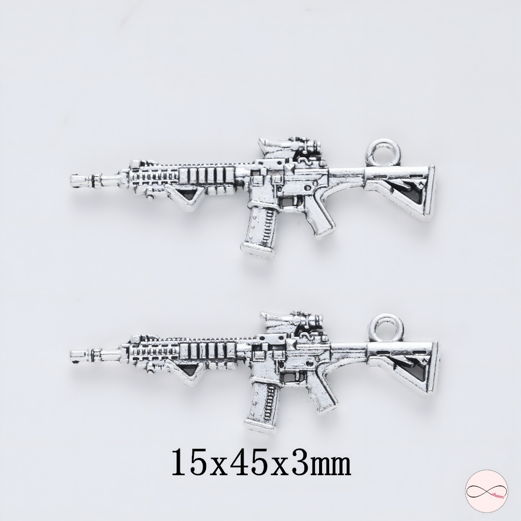 Liontin Senjata Model M4 Tactical Paduan Aksesoris DIY Liontin Kerajinan Tangan