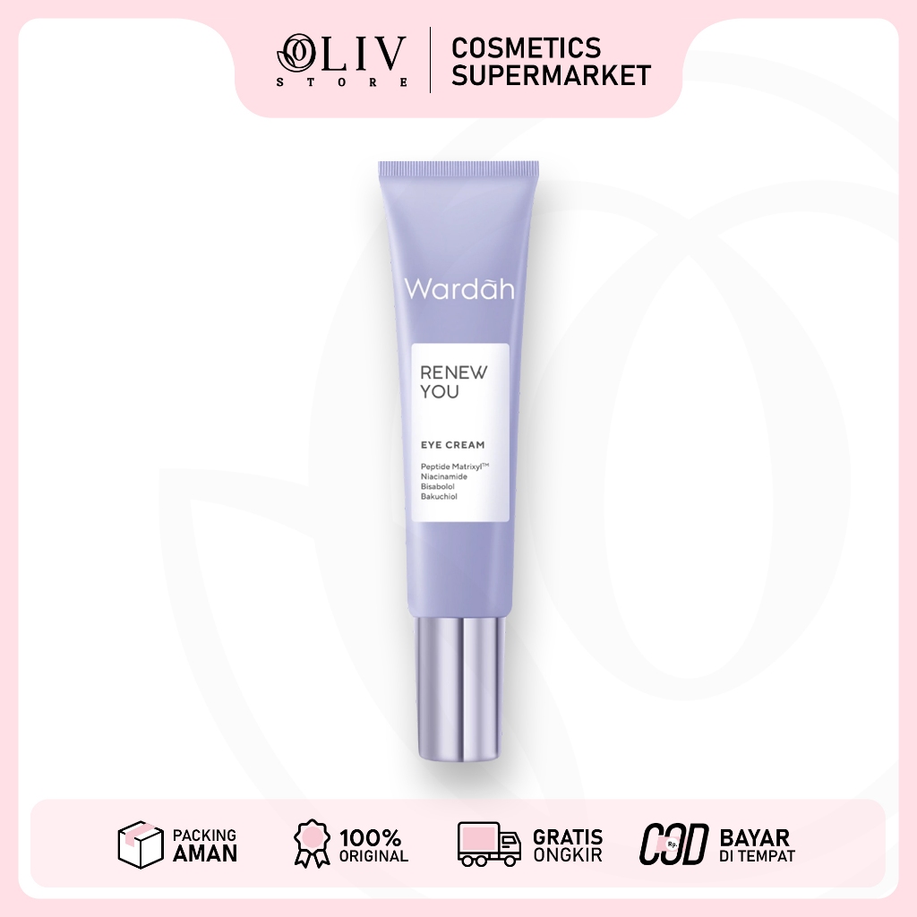 WARDAH Renew You Eye Cream 10gr | Krim Menghilangkan Kantung Mata - Mata Panda