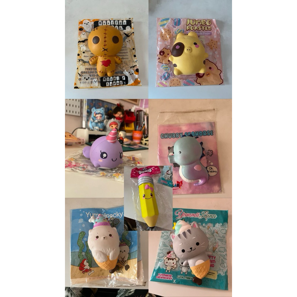 Sale Squishy Licensed (Cutie Creative Tummy, Silly Squishies, Jumbo Roasted Marshmelli, Ibloom Whale