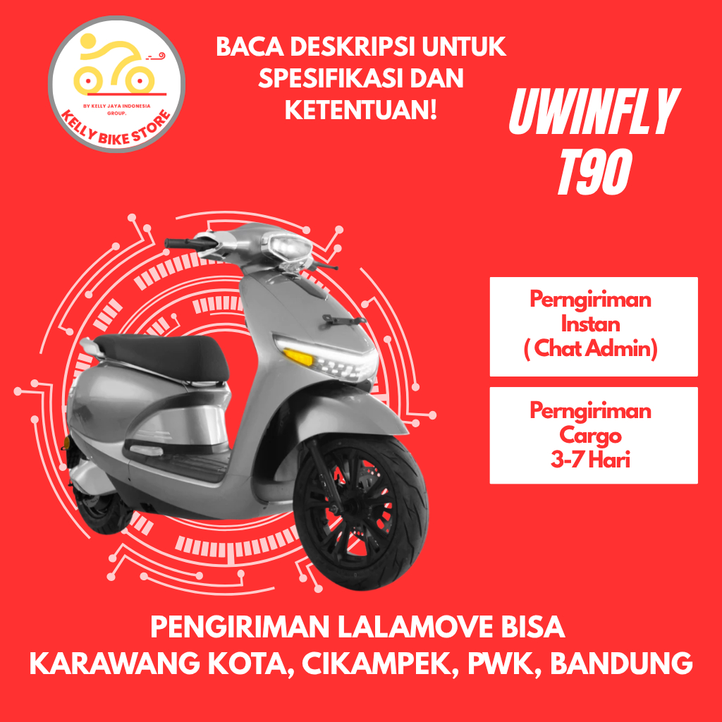 Uwinfly Motor Listrik Tipe T90 (Termasuk Faktur)
