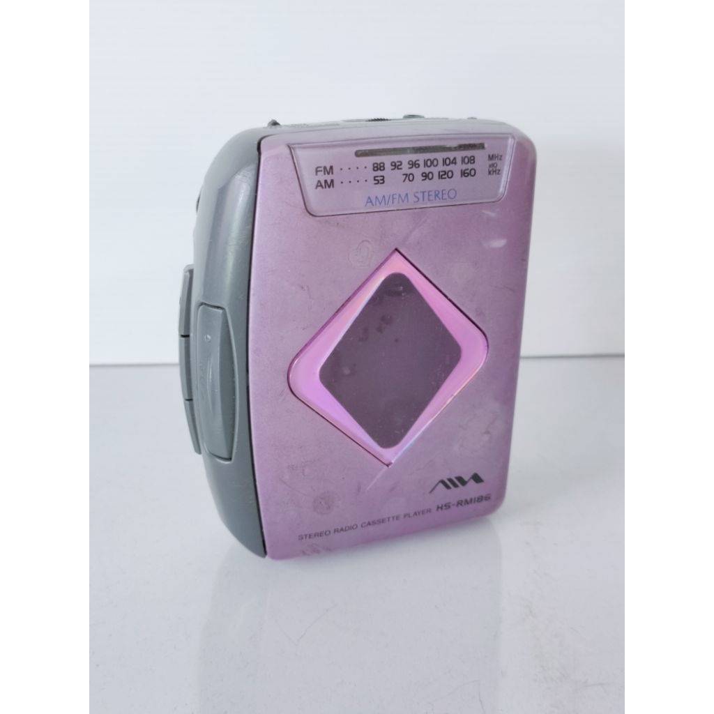 Walkman Sony vintage HS-RM186 radio AM FM stereo tuner cassette player pemutar kaset pita antik kole