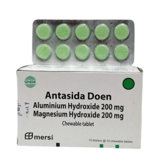Antasida Doen Mersi 10 Tablet Obat Maag Tukak