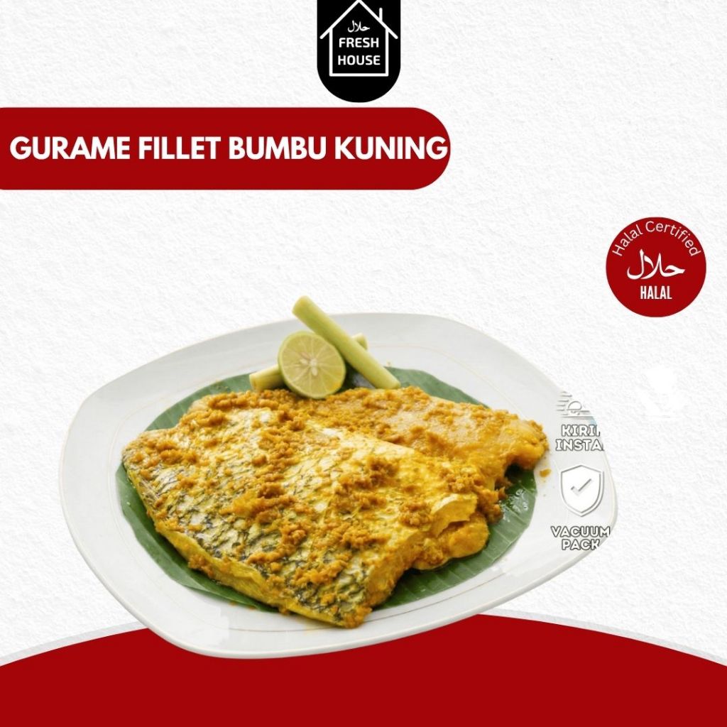 GURAME FILLET BUMBU KUNING 300GR / DAPUJOE GURAME FILLET