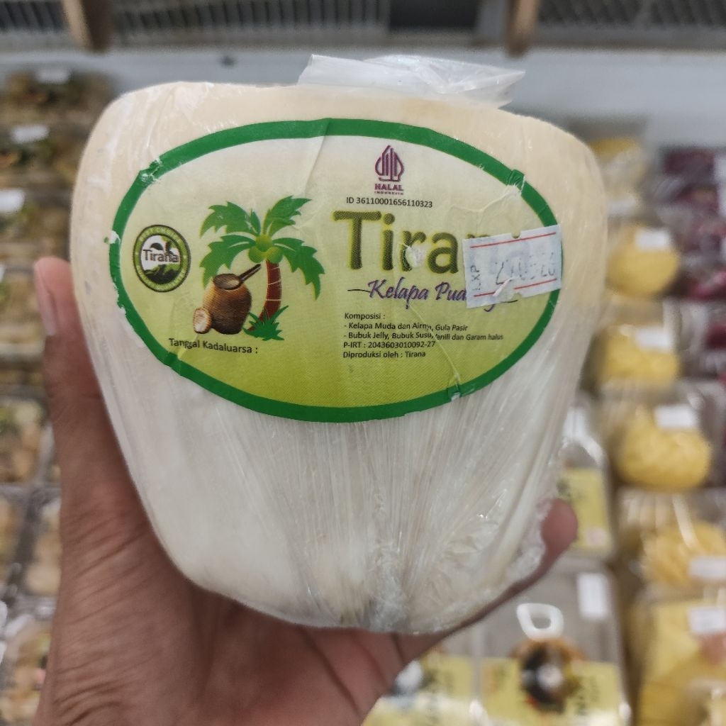 Kelapa muda dengan jelly - Tirana kelapa muda isi jelly