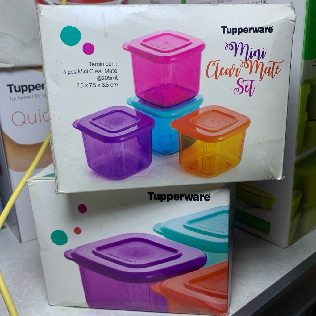Tupperware Mini Clear Mate Set