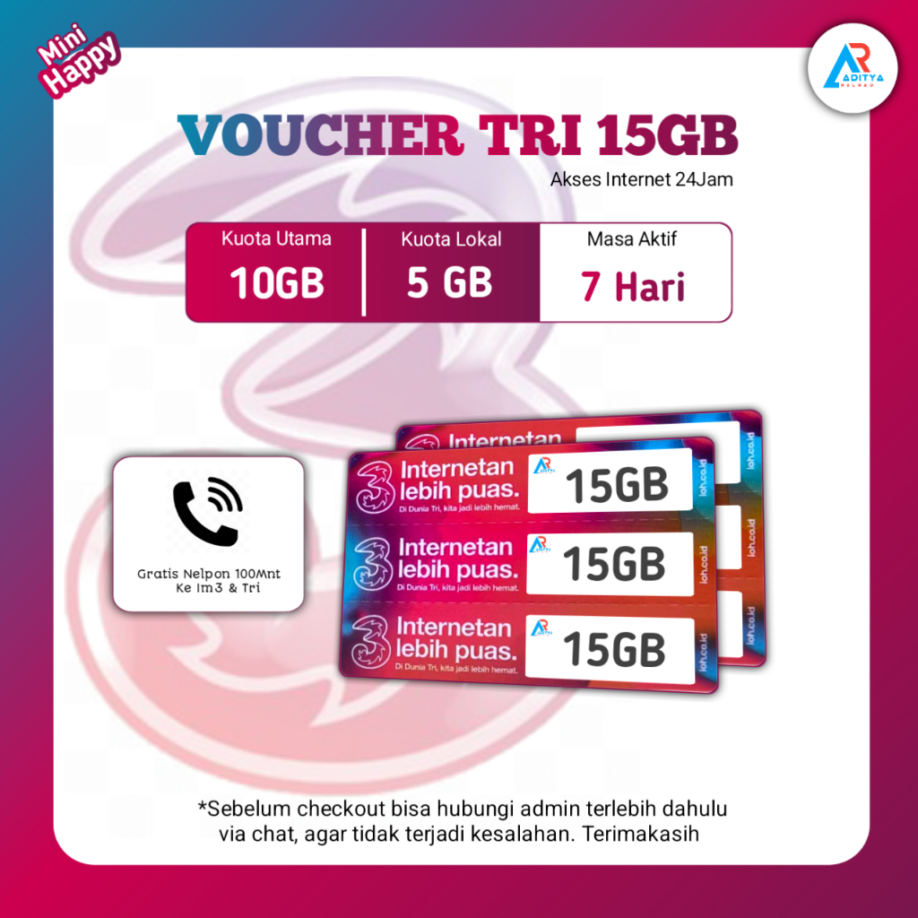 VD TRI 15GB 7Hari Happy Mini