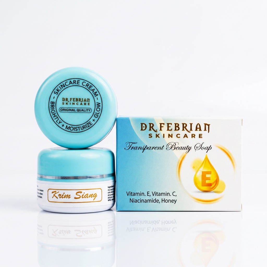 Paket Cream Dr Febrian Original Krim Siang Malam Sabun Wajah