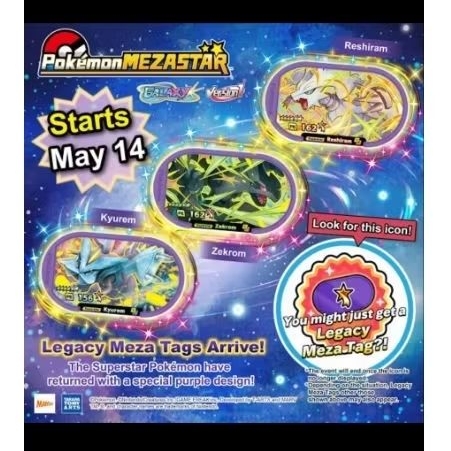Legacy meza tag zekrom,reshiram,kyurem