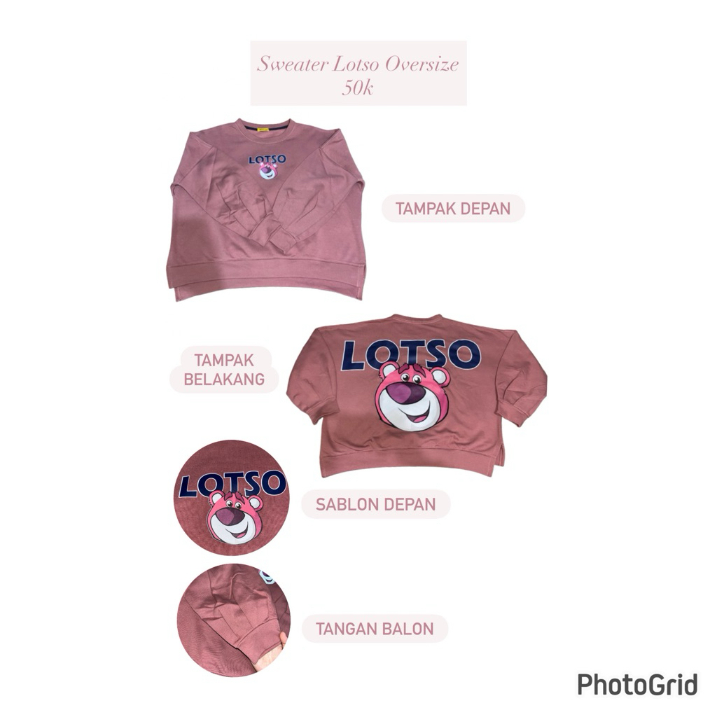 Sweater Lotso Oversize