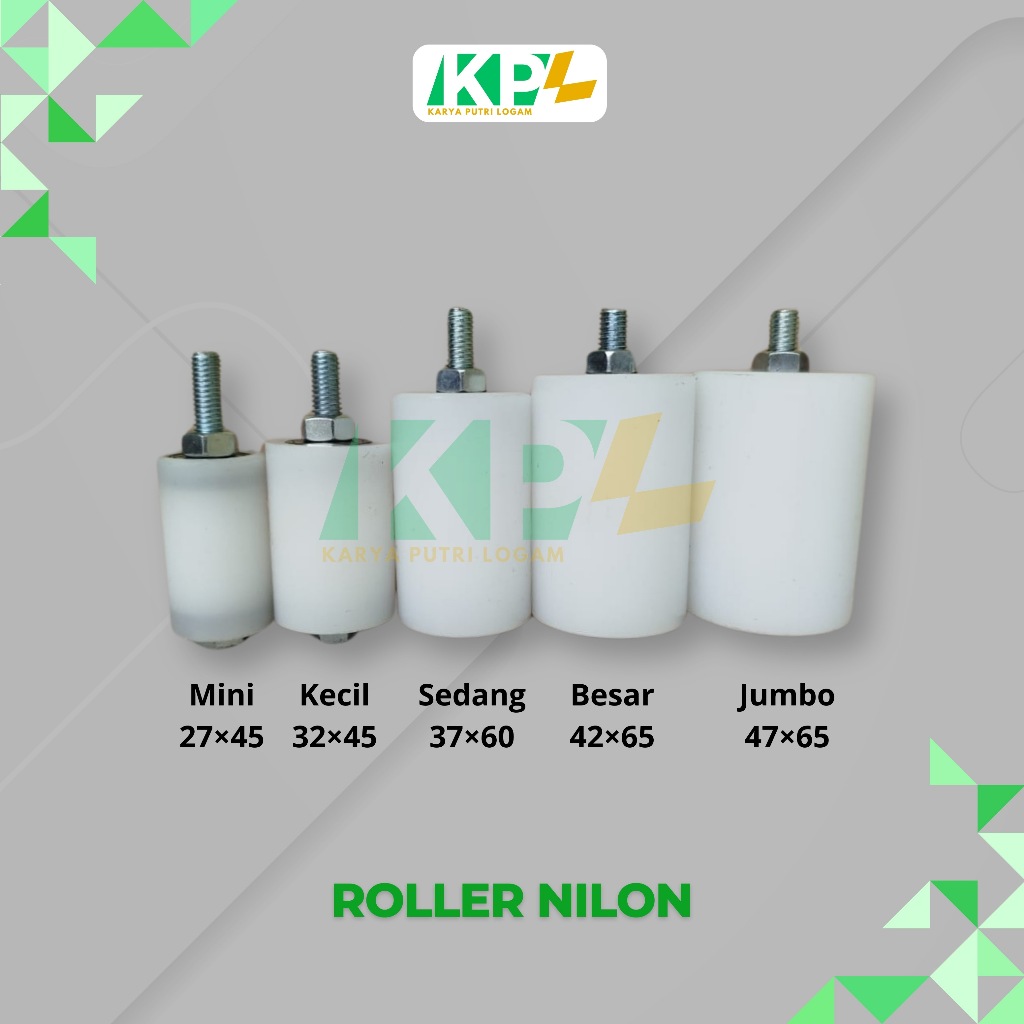 ROLLER NILON || RODA NILON || Roda Pagar Nilon | Ukuran komplit