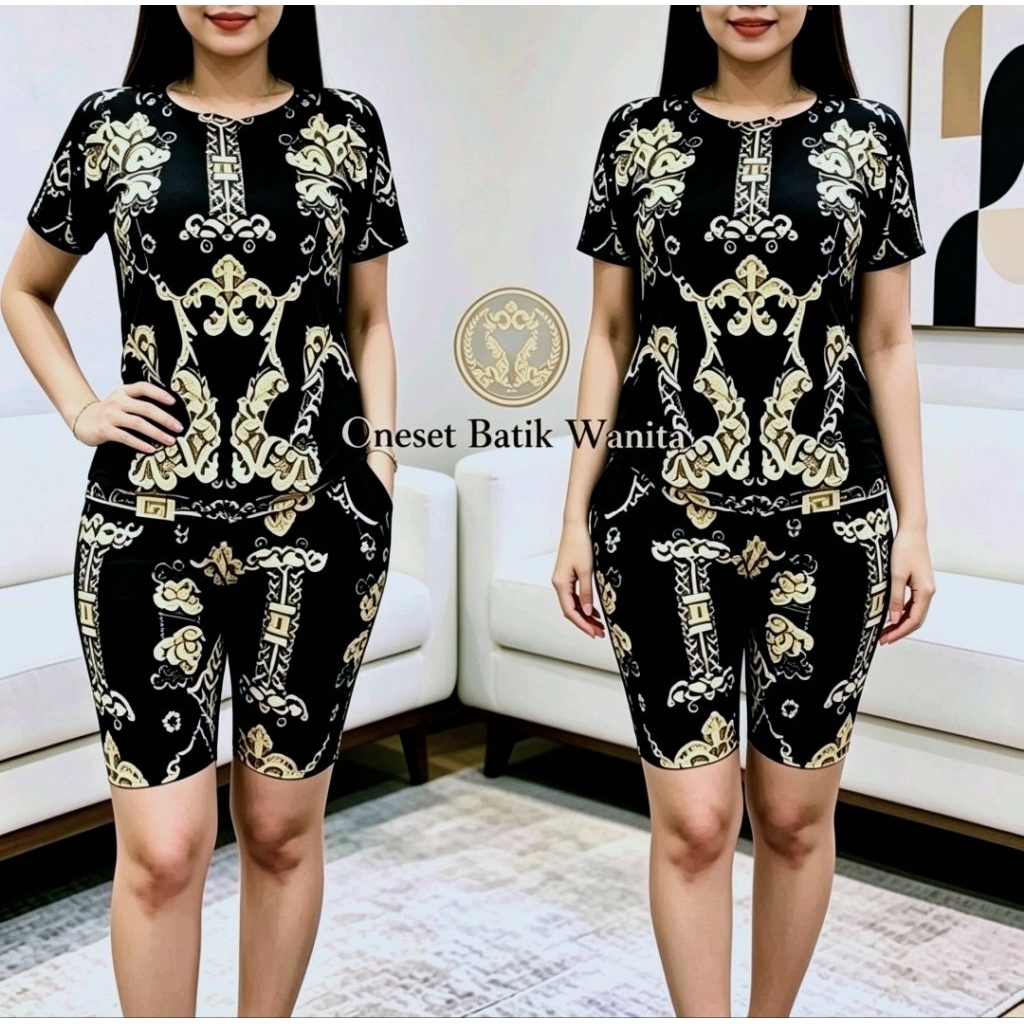 Setelan Wanita Oneset Batik Sultan Khusus Wanita Remaja Dan Dewasa