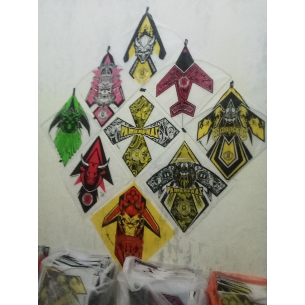 Terbaru layangan sukhoi Pamungkas super APUS lilitan dua warna 50 pcs