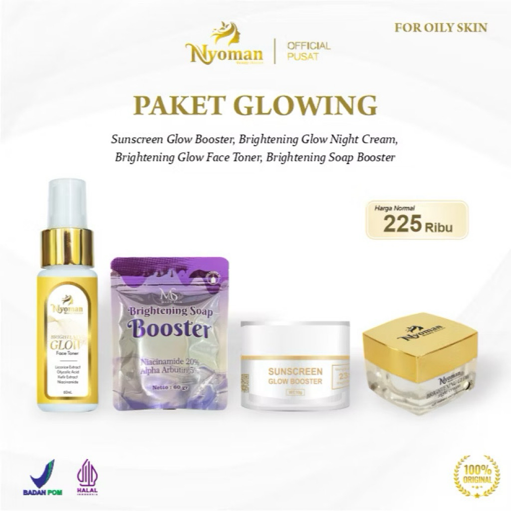 PAKET GLOWING GOLD SERIES NYOMAN SKINCARE