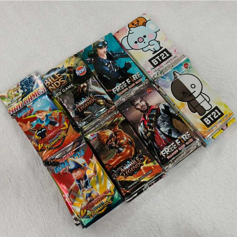 Kartu permainan/kartu boboboy/ML/FF/bt21/KARTU PERMAINAN UNO