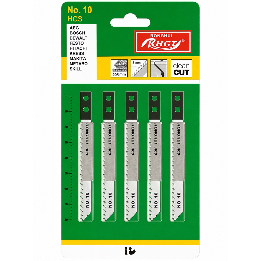 Mata Jigsaw Set T-Shank HCS HSS Pisau Jigsaw Potong Kayu Besi Aluminium MDF PVC Bosch Makita Dewalt