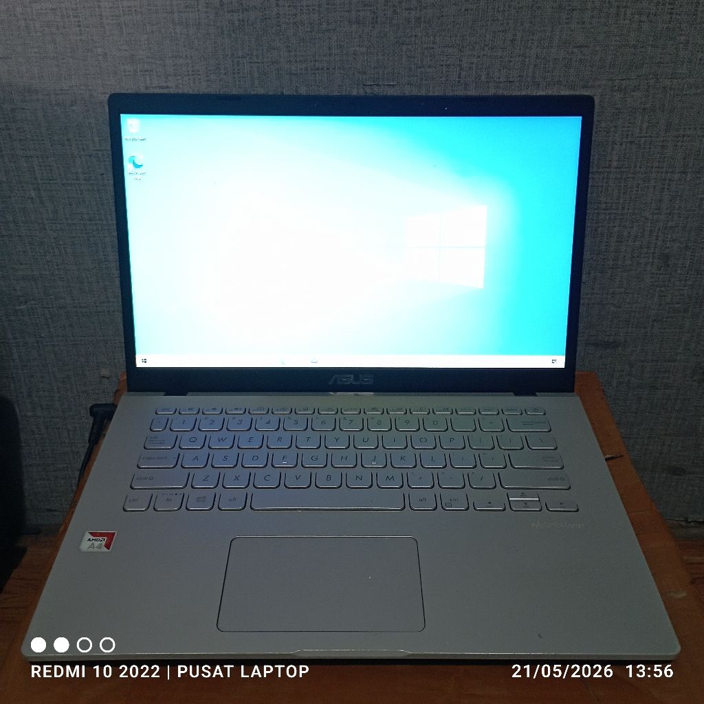 Laptop Asus X201E windows 10 Prosesor AMD A4-9125 Radeon Ram4gb DDR4 HDD1TB Lcd14in mesin Normal tes