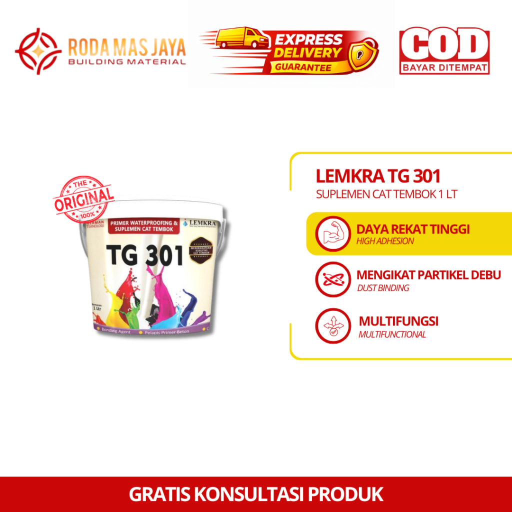 Lemkra TG 301/Pelapis Anti Bocor/Lemkra Waterproofing (kemasan baru)